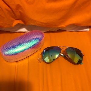 new sunglasses and case